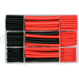 Кембрики термоусадні до t=125°C з клеєм YATO : різних розмірів, 270 шт