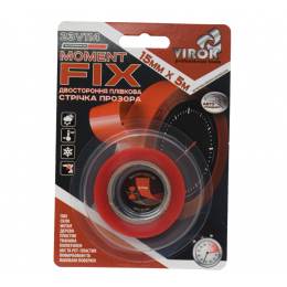 Стрічка 2-стороння плівкова Moment Fix: 15 мм х 5 м