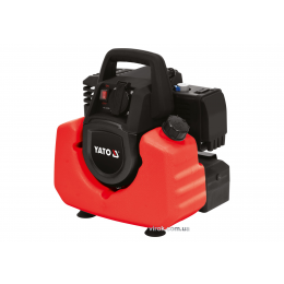 Генератор ел.струму інверторний бензиновий YATO: W=800/880 Вт, U=230 В, витрата- 0.75 л/г, бак- 3.5л