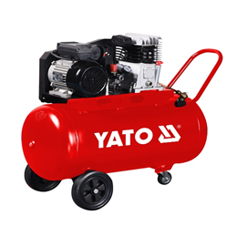 Компресор мережевий професійний YATO 230 В, 2.2 кВт,тиск ≤ 8 Bar,под.повітря-199 л/хв, ресивер-100 л