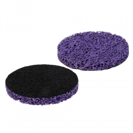 Круг зачистной из нетканого абразива (коралл) Ø125мм на липучке фиолетовый жесткий SIGMA (9176161)