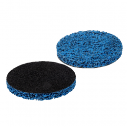 Круг зачистной из нетканого абразива (коралл) Ø125мм на липучке синий средняя жесткость SIGMA (9176211)