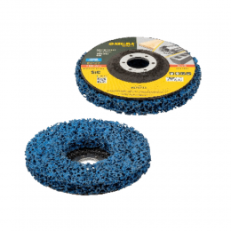 Круг зачистной из нетканого абразива (коралл) Т27 Ø125×22.23мм синий средняя жесткость SIGMA (9176711)