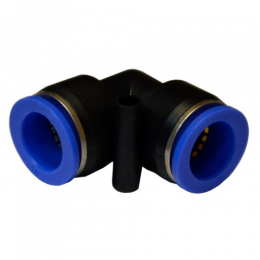 Соединение цанговое для полиуретановых шлангов PU/PR (Г-обр. шланг)  4мм AIRKRAFT SPV04