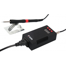 Паяльна станція мережева: 110-230 V YATO; Р= 75 Вт, t°= 90-480°С, жало тип T12, LCD табло