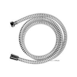 Шланг для душу FALA покритий хром-білою ПВХ гофрою G1/2 1.5 м