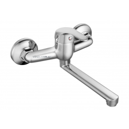 Змішувач для води настінний з обертовою лійкою FALA, хромований