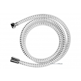 Шланг для душу FALA покритий хром-білою ПВХ гофрою G1/2 2 м