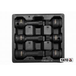 Набір насадок викруткових ударних SPLINE YATO 1/2