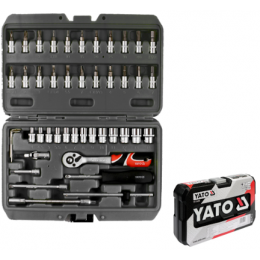 Набір насадок торцевих і викруткових YATO: квадрат 1/4