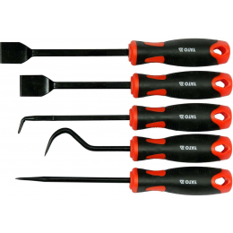 Набір гачків і скребків з ручкою YATO l= 225-240 мм, компл. 5 шт