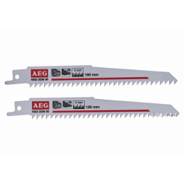 Полотно по дереву і пластику до шаблевої пили AEG 6-100 мм 150 мм крок зубів 4 мм 2 шт
