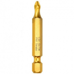 Насадка викруткова USH ISOTIN : Phillips PH1 x 50 мм. Torsion. титанова, подовжена. Уп. 10 шт.