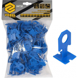 Кліпси для викладання керамічної плитки VOREL : 2 мм, t≤ 14 мм. 100 шт.