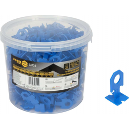 Кліпси для викладання керамічної плитки VOREL : 2 мм, t≤ 14 мм. 400 шт.