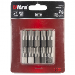 Биты Spline M12×30мм 10мм 10шт S2 (блистер) ULTRA (4015912)