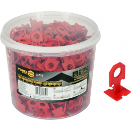 Кліпси для викладання керамічної плитки VOREL : 3 мм, t≤ 14 мм. 400 шт.