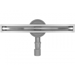 Трап підлоговий лінійний з нержавіючої сталі FALA SLIM; 90х 3х 7 см, сифон- 56 мм