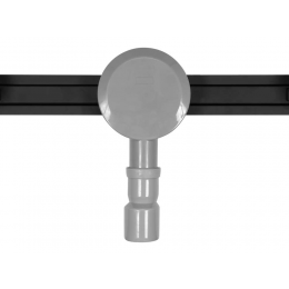 Трап підлоговий лінійний з нержавіючої сталі, чорний FALA SLIM BLACK; 80х 3х 7 см, сифон- 56 мм