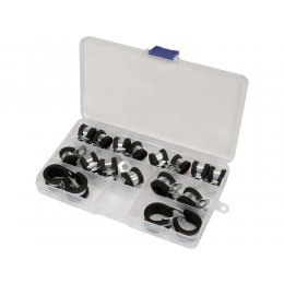 Хомути металево гумові YATO : Ø= 6, 8, 10, 13, 16 мм, 18 шт