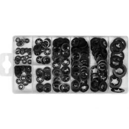 Шайби фіксувальні сталеві YATO: М3- М12, 260 шт