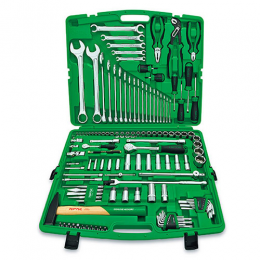 130PCS  1/4&1/2DR.Flank Socket  Wrench Set(12PT)  Satin/Stamping/Blow Case
