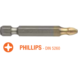 Насадка викруткова USH PHILIPS PH2 x 50 мм Torsion 10 шт
