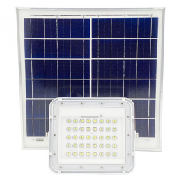 Прожектор светодиодный 60W аккумуляторный (LiFePO4 10000mAh) с солнечной панелью (6V 15W) PROTESTER SLFL0601