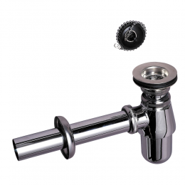 Сифон для раковины латунный с пробкой на цепочке 1¼