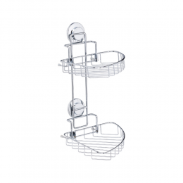 Корзина на вакуумных присосках двойная s38 212×252×373мм AQUATICA (9783832)