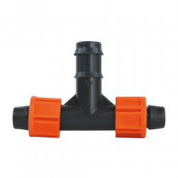 Тройник для капельной ленты и трубки Ø16мм FLORA (5079334)