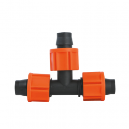 Тройник для капельной ленты Ø16мм зажимной FLORA (5079344)