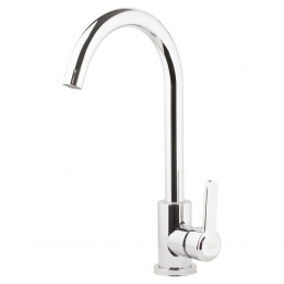 Смеситель s18 Ø35 для кухни излив ухо на гайке SS TAU (9818100)