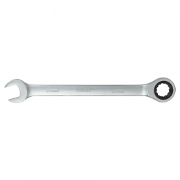 Ключ рожково-накидной трещоточный 24мм CrV polished SIGMA (6022241)